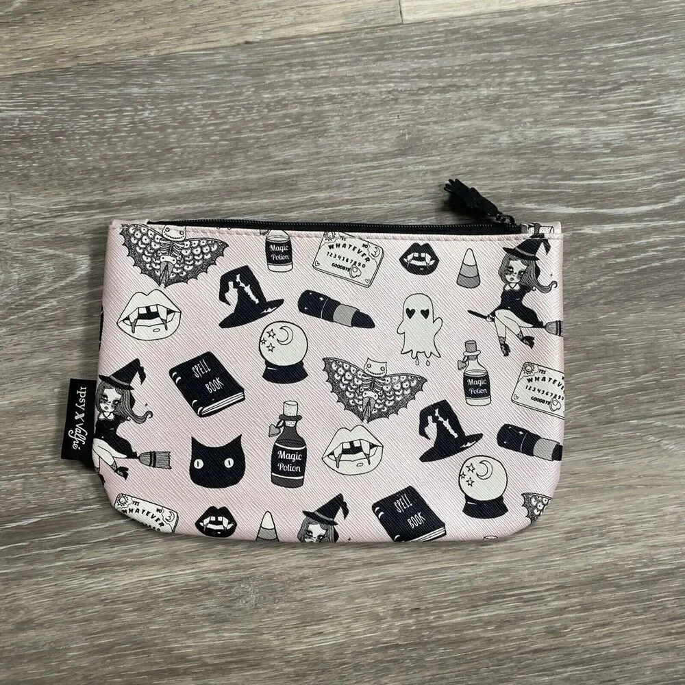 Ipsy x Valfie Makeup Bag October 2016 Black Magic Witch Halloween Glam Zip